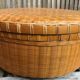 Handmade rattan and bamboo basket