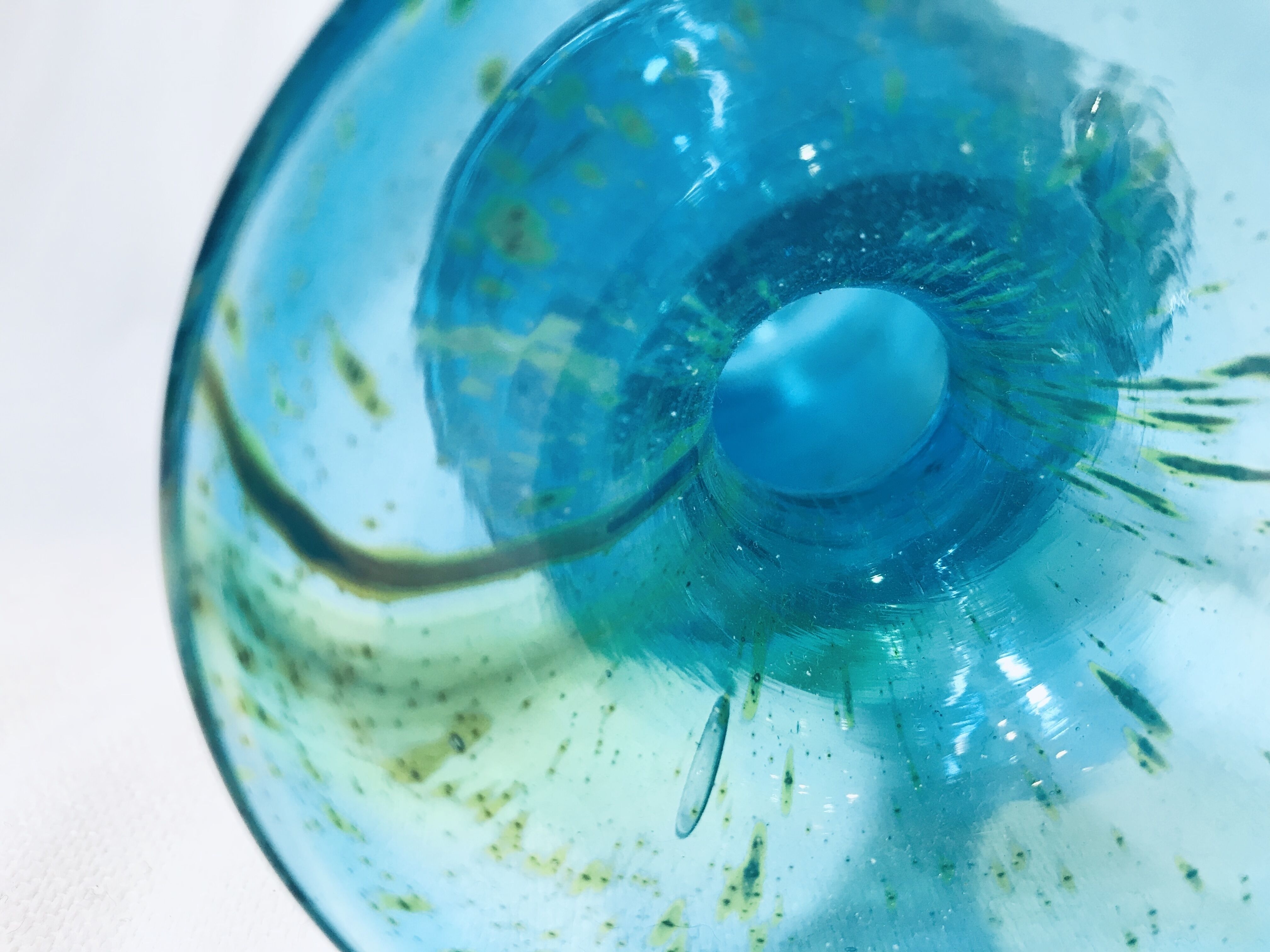 Medina Glass Vase, Art Glass, Malta, Hand Made