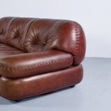 Canapé cuir Sapporo années 70, Mobil Girgi éditeur
