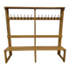 Vintage XL wooden coat rack with bench