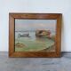 Framed oil painting fisherman L. Garcin
