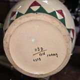 Desvres by Henri Delcourt: pair of signed Art Deco vases.