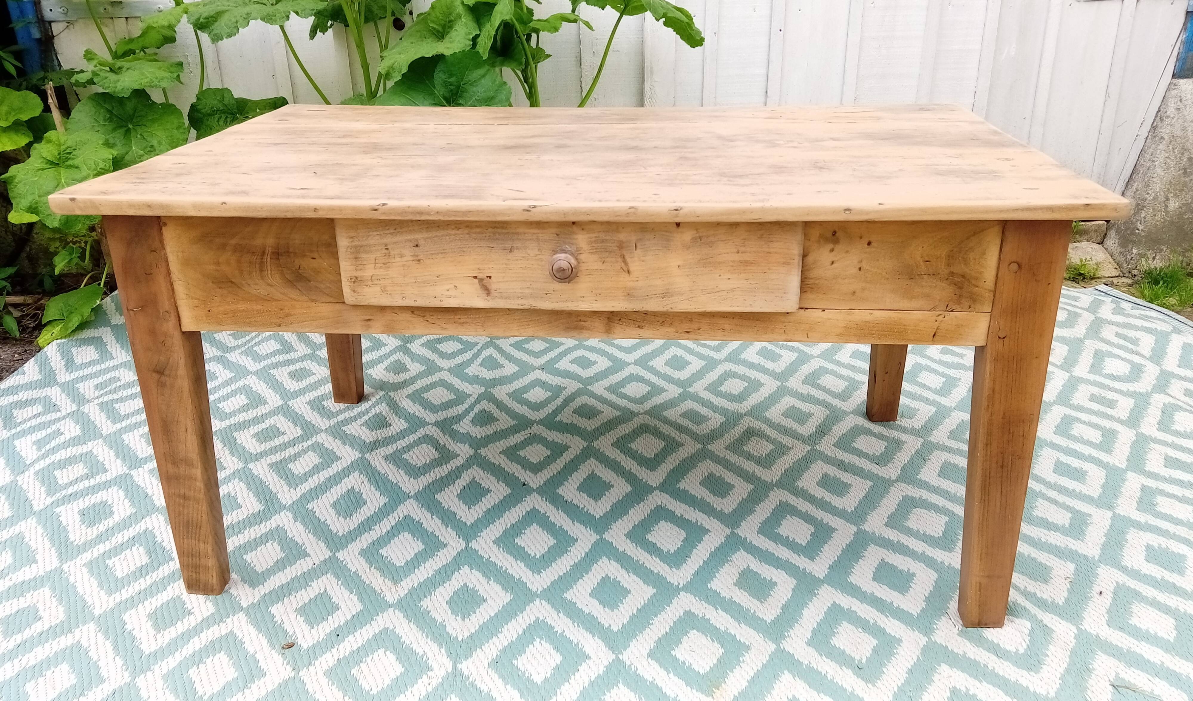 Antique wooden coffee table