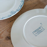 Antique dessert plates-iron ground