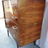 Compass feet chest of drawers