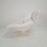Restored Artifort F518 Lounge Chair by Geoffrey Harcourt in Bouclé Fabric
