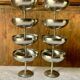 8 vintage Letang Remy stainless steel ice cream cups