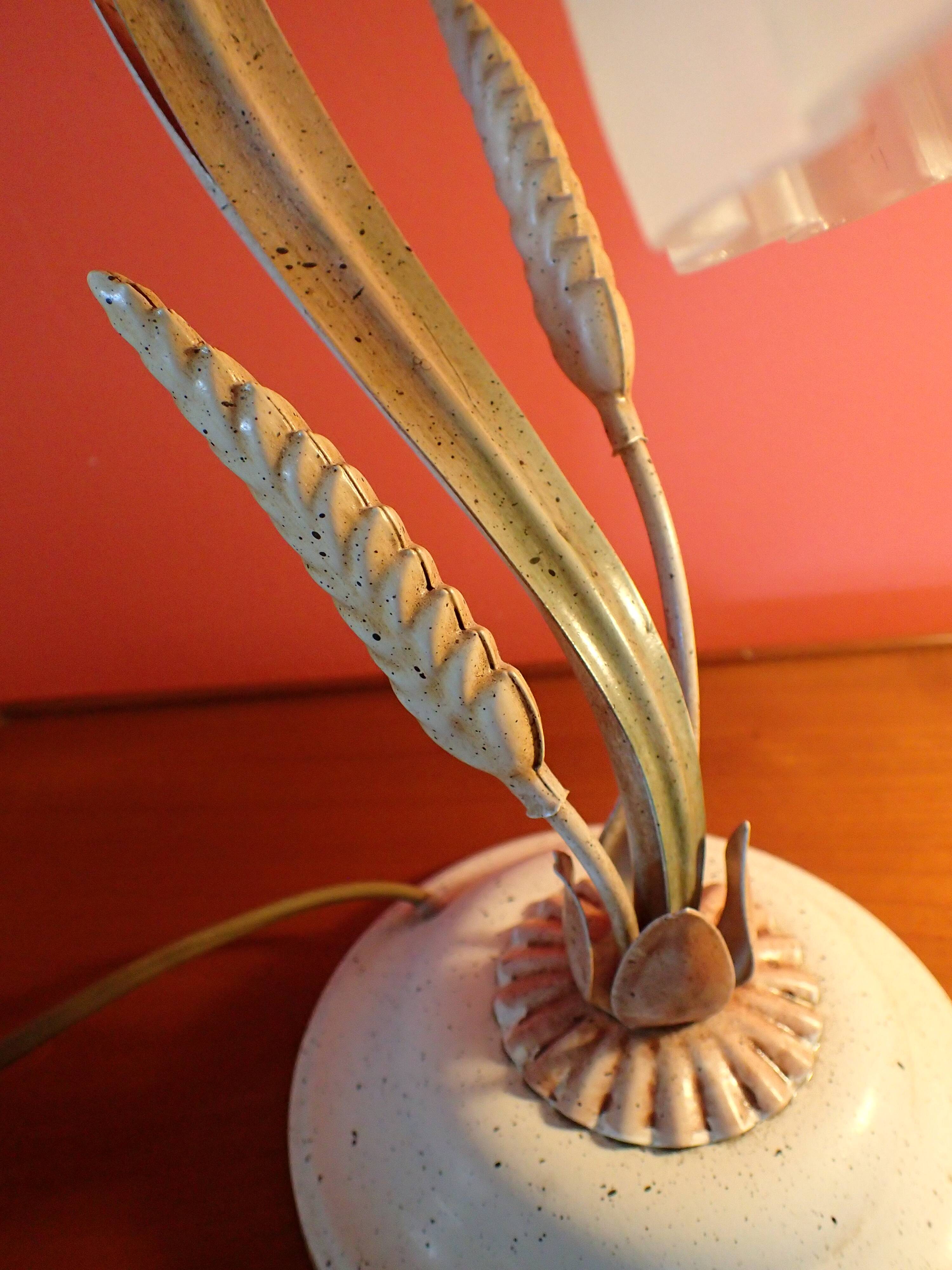 Pair of bedside lamps "wheat ears"