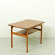 Mid Century Two-Tiered Teak Sidetable by Rasmus Solberg, Norway 1960s