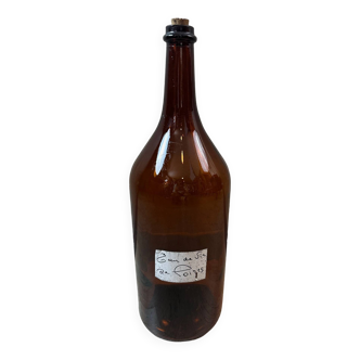 Large amber bottle