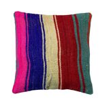 Housse de coussin kilim turc vintage, 40 x 40 cm