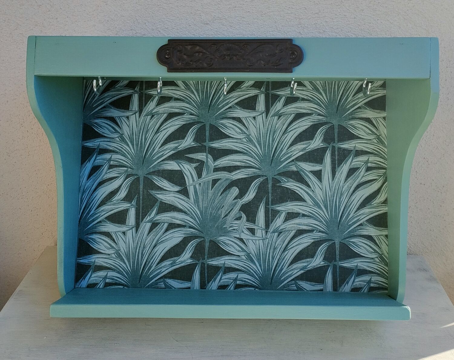 Wooden kitchen shelf