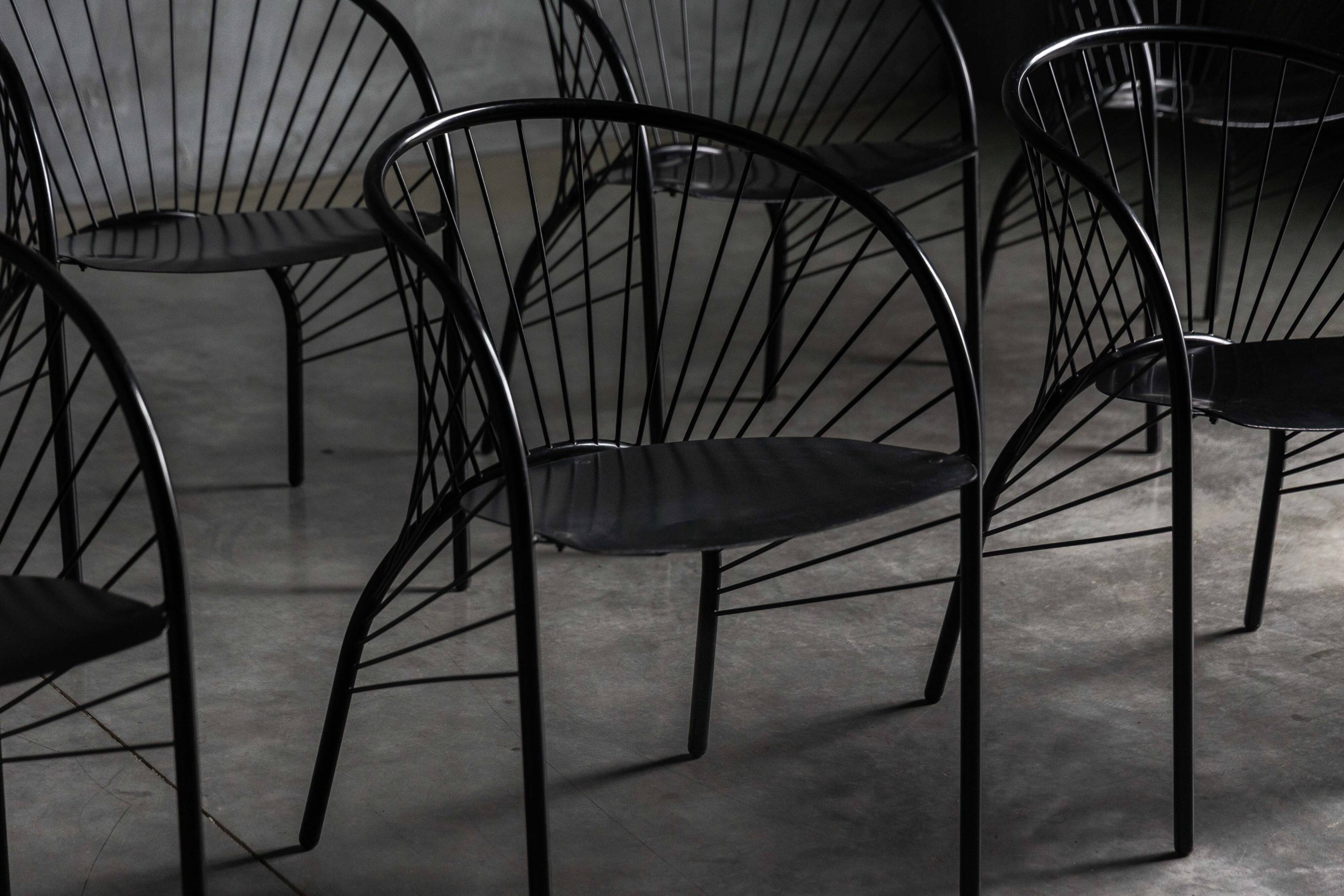 "Lizzie" chairs by Regis Portier for Paolo Pallucco, Italy, 1980s