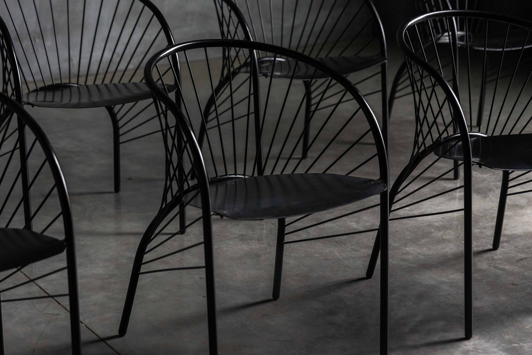 "Lizzie" chairs by Regis Portier for Paolo Pallucco, Italy, 1980s