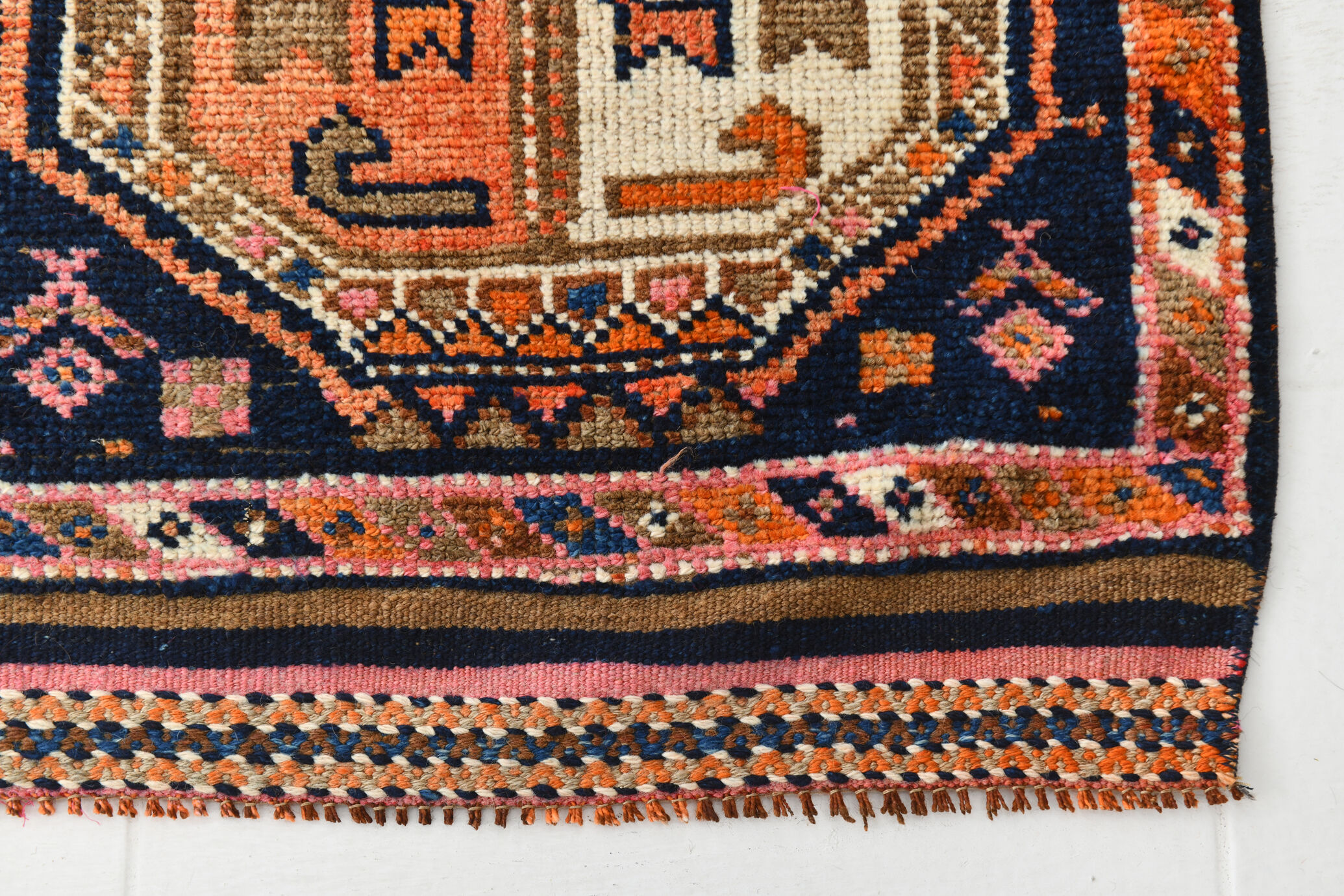 4x10 Wide Vintage Runner Rug, 110x323Cm