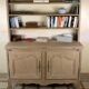 Solid oak patinated sideboard/desk