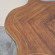 Napoleon III violin-shaped middle desk table 19th in marquetry