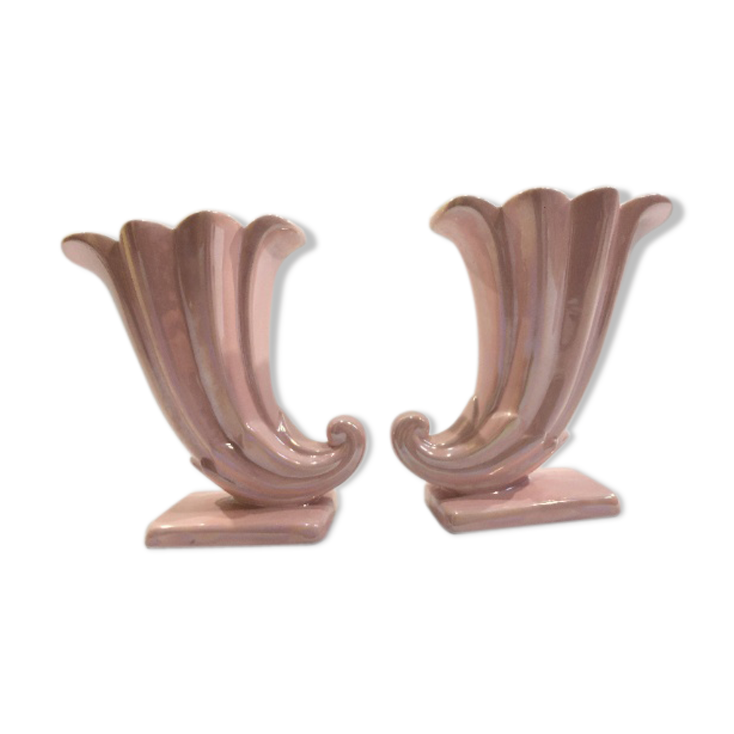 Paire de vases corne d'abondance