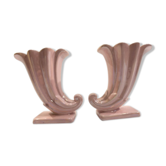 Paire de vases corne d'abondance