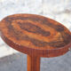 Art Deco wood pedestal table, art deco smoking table, end of sofa, art deco, 30's