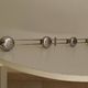 Vintage chrome wall coat rack from the 70s