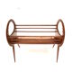 Vintage organically designed magazine rack / reading basket from the 1960s