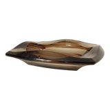 Cendrier vintage Luminarc en verre fumé années 60