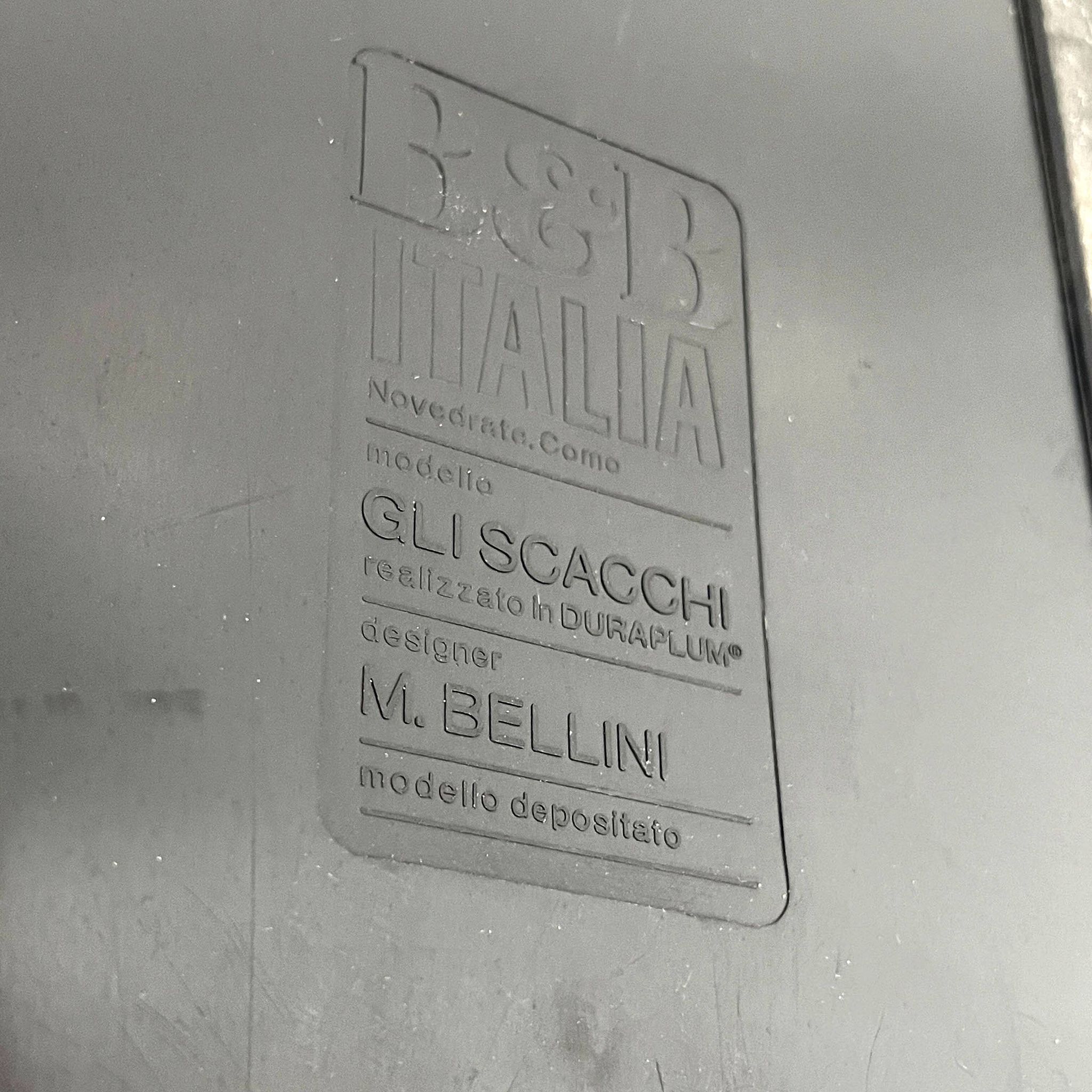 Set of 3 coffee tables Gli Scacchi by Mario Bellini for C&B Italia,