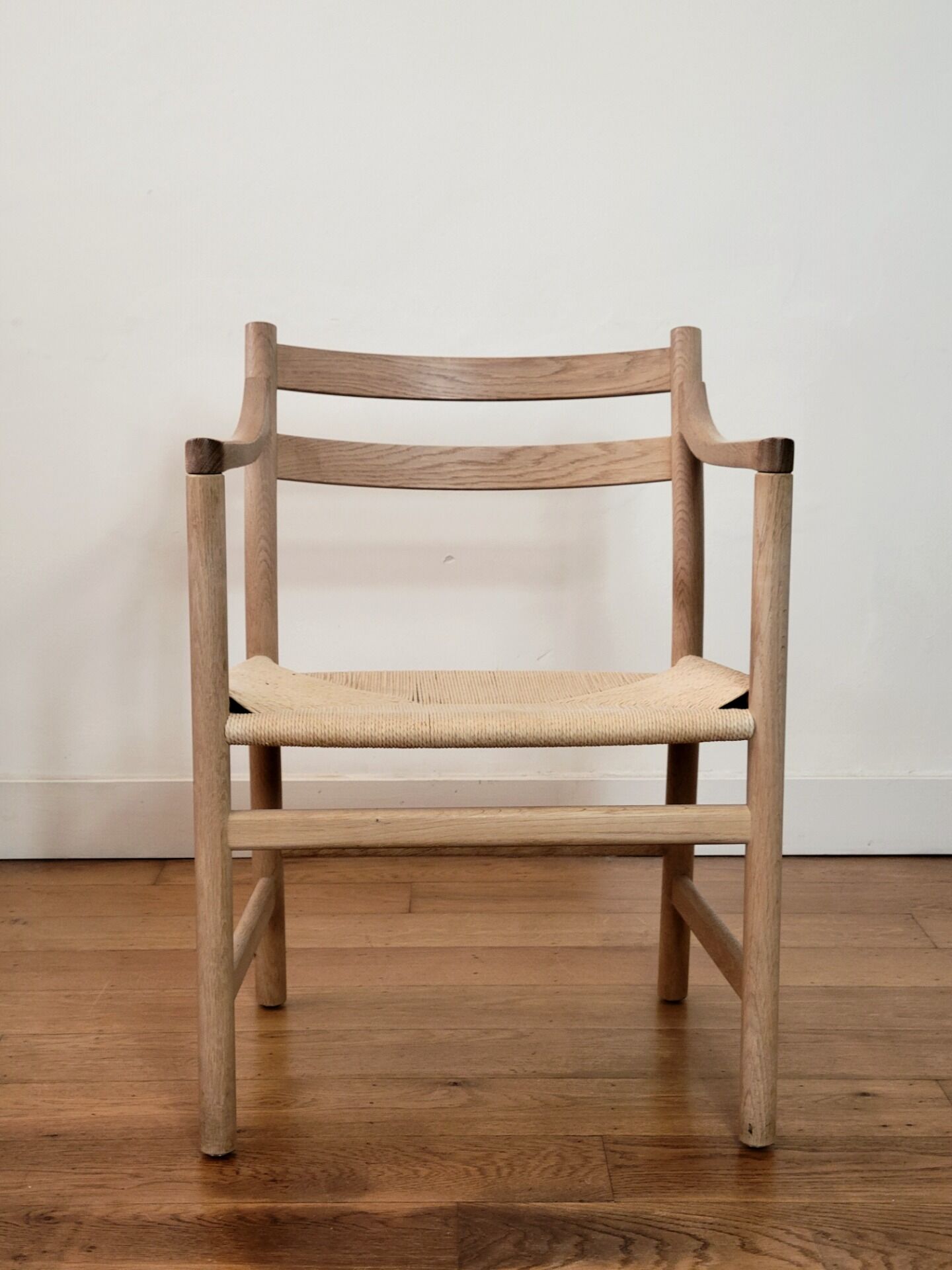 Ensemble de 6 chaises de salle à manger modèle CH46 et CH47 par Hans J. Wegner