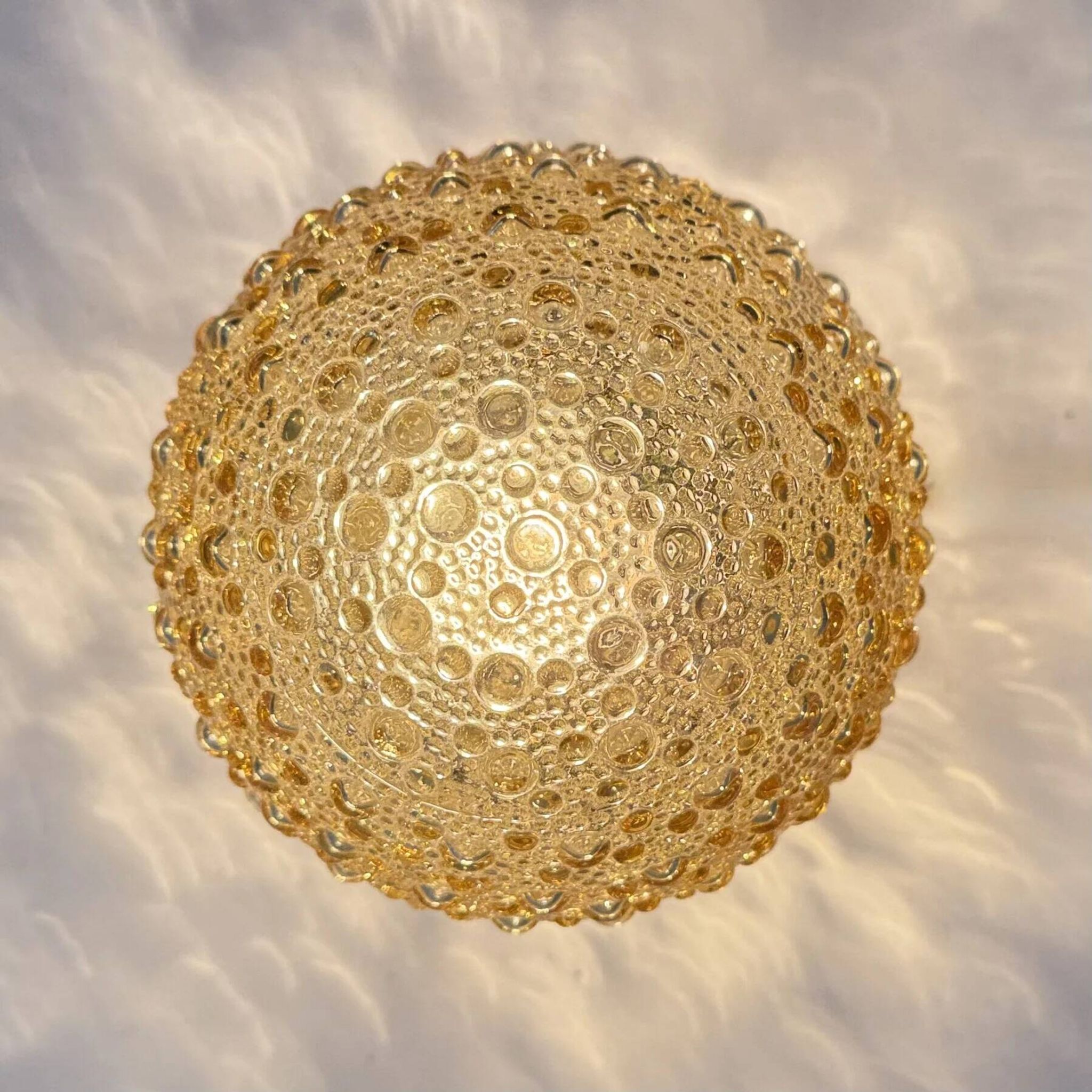 Plafonnier en verre bulle de design des années 50
