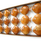 Wall decoration in teak, Denmark 70