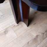 Table basse contemporaine en acajou massif