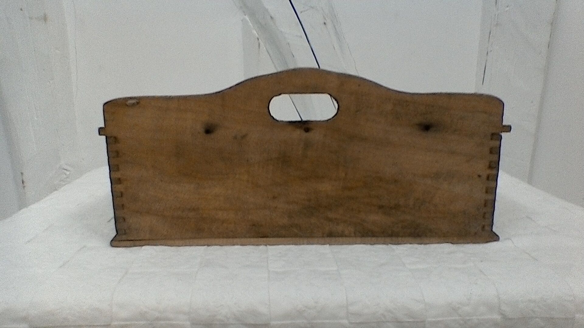 Wooden wax box, vintage.