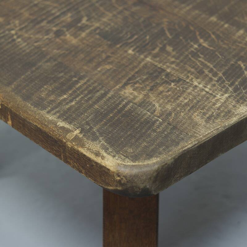 Brutalist Oak Coffee Table