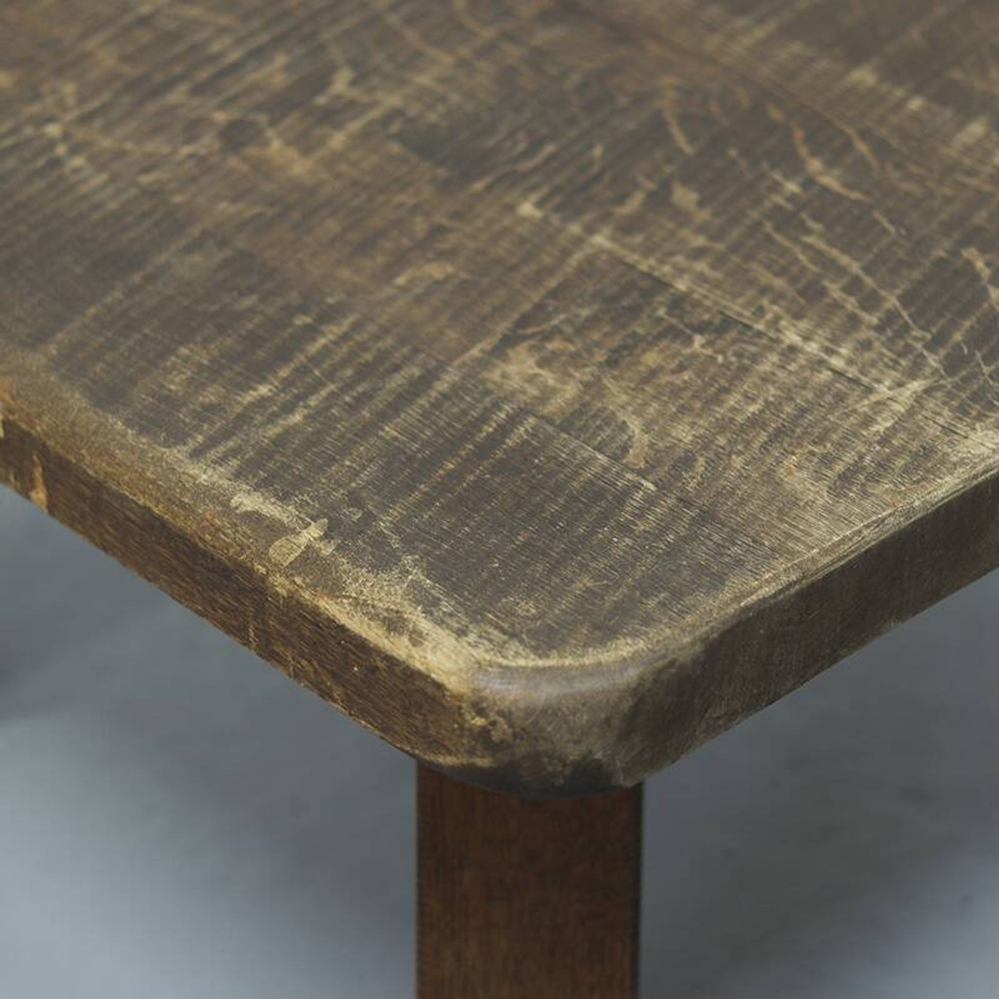 Brutalist Oak Coffee Table