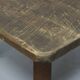 Table basse brutaliste en chêne