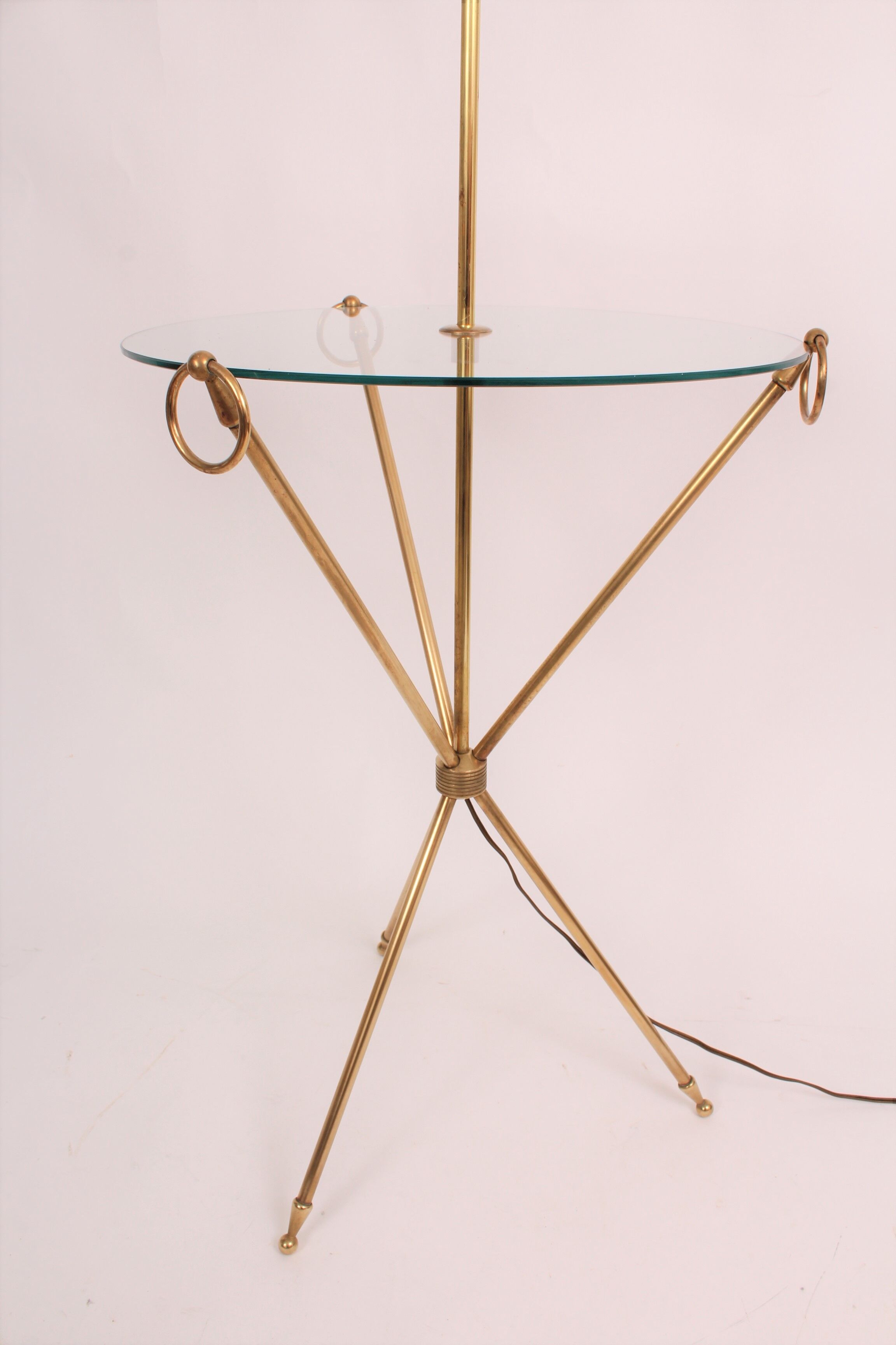 Brass tripod floor lamp Maison Jansen