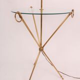 Lampadaire tripode en laiton Maison Jansen