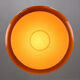Mid-century acrylic italian orange pendant lamp