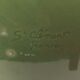 Set of 6 plates in slurry decorated with leaf decoration, "St Clément"