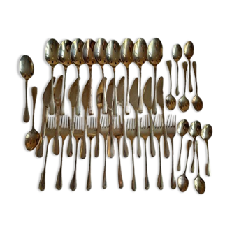 Set of 41 brass cutlery