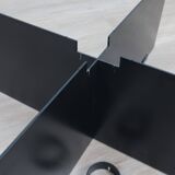 Large 1980s coffee table custom design by Helg & Albini Studio