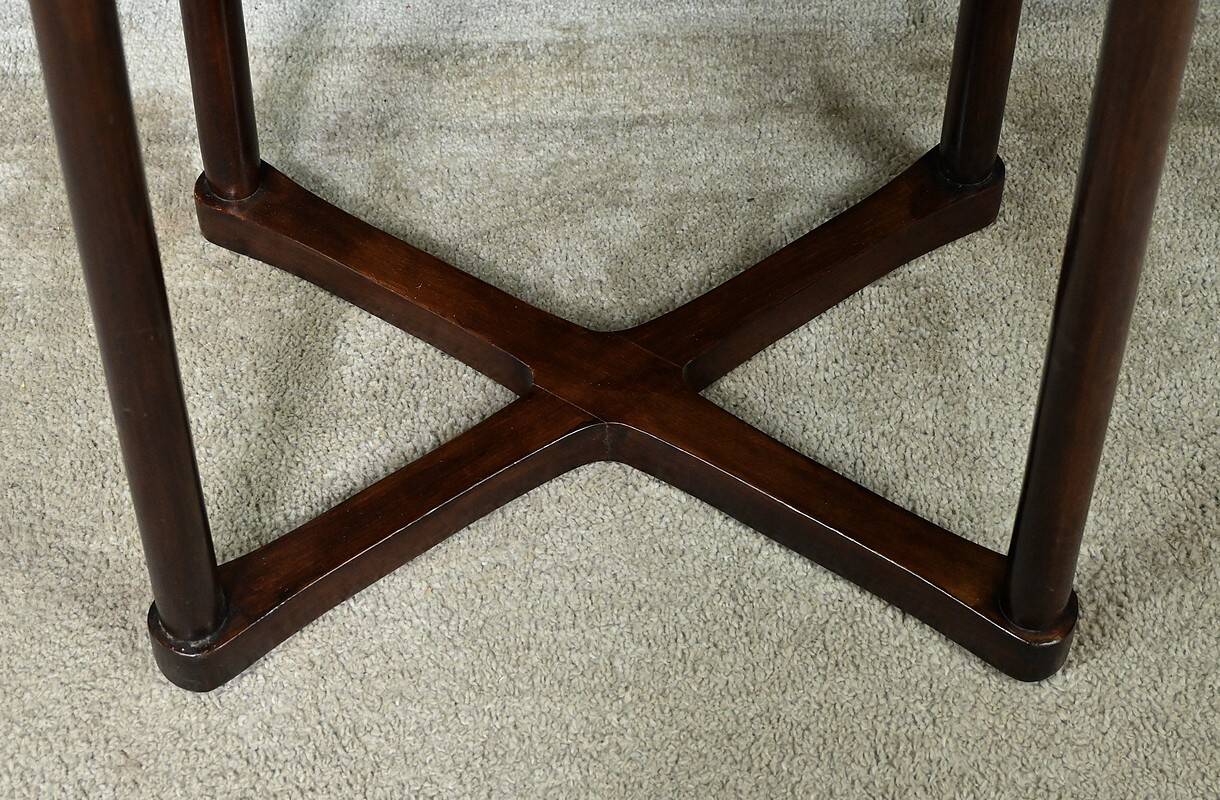 Beech pedestal table, by J. Hoffmann, Maison Thonet, Art Deco – 1930