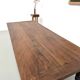 Farm table in solid walnut, turned legs, 1950s.