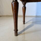 Vintage wooden magazine rack – curved lines and tapered legs