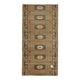 1970s Vintage Turkish Oushak Handmade Wool Cotton Orange Area Rug 170x340