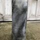 Large vase Biot glass bubbled grey patinated design 1970