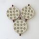Emile henry snail service - 5 poêlons 12 holes - brown and beige caquelons