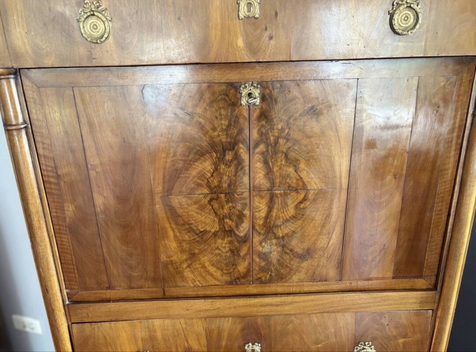 Empire walnut secretary