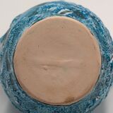 Blue vintage ceramic vase
